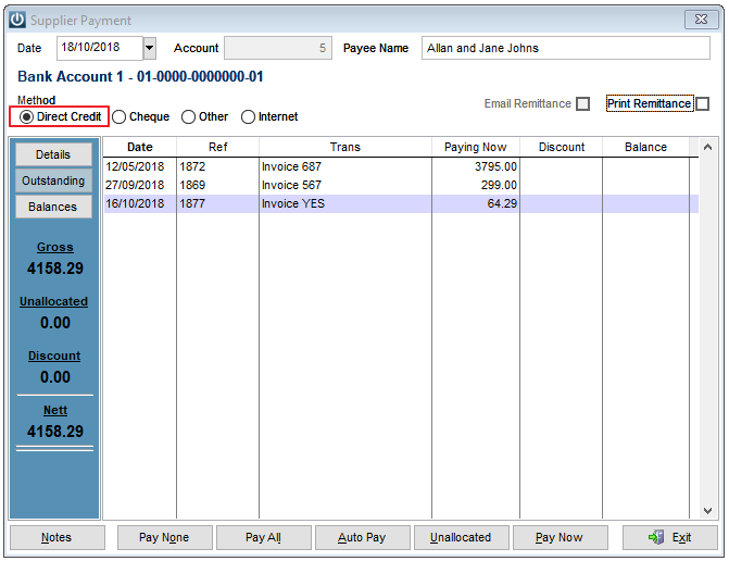 Export Direct Credit Payments and Upload to your Bank – Infusion ...
