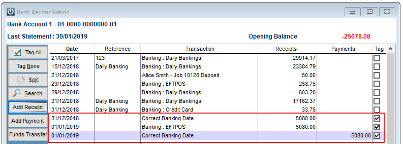 I have Balanced a Cash Drawer with the Wrong Date - How do I Correct