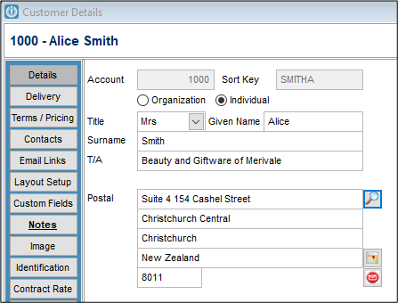 Address Lookup Functionality – Infusion Business Software