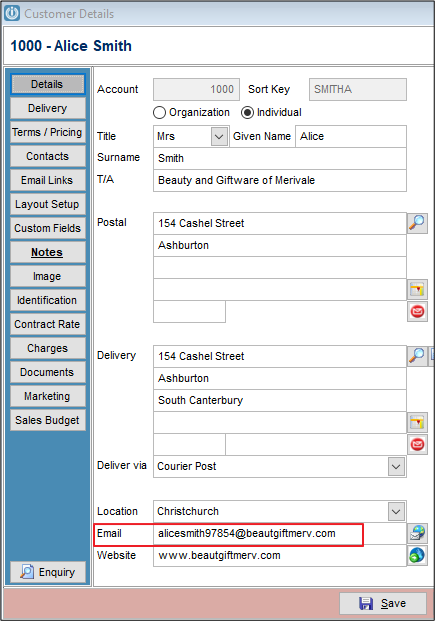 Setting Up Email For Customers Infusion Business Software 5098