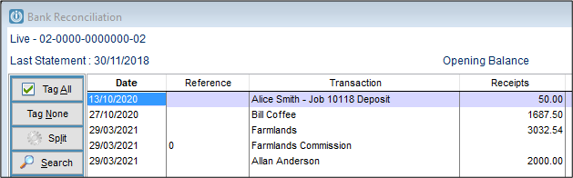 Multiple Unallocated Payments – Infusion Business Software