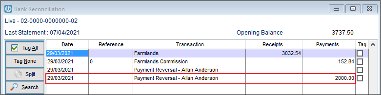 Multiple Unallocated Payments – Infusion Business Software