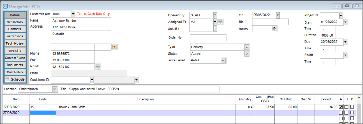 Infusion Job Timer User Support Manual Infusion Business Software 3783